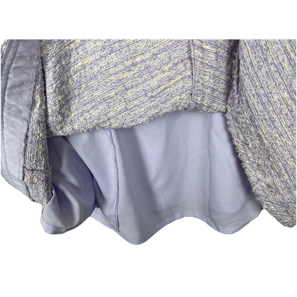 Teri Jon by‎ Rickie Freeman Metallic Tweed Geo Stripe Dress Womens Size 8 - Picture 8 of 11